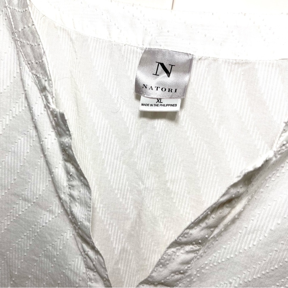 Natori embroidered cotton sleep shirt - Picture 3 of 4